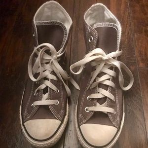 Women’s grey high top converse size US 7.5